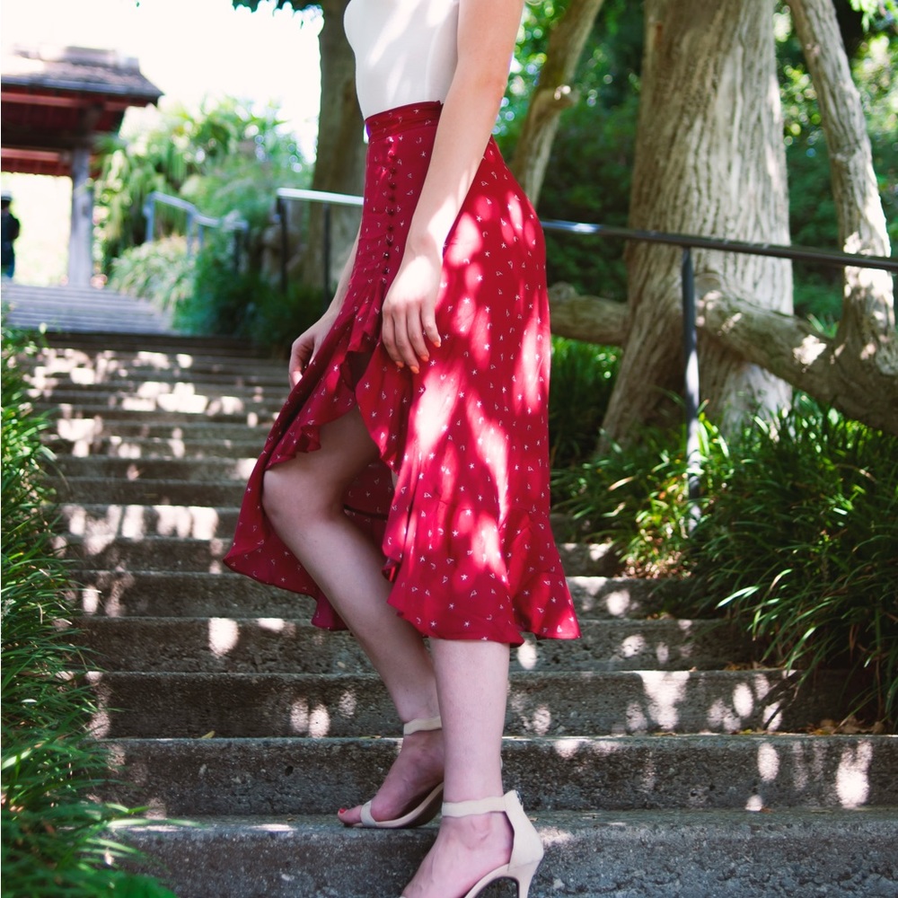For Love and Lemons mid-length skirt
